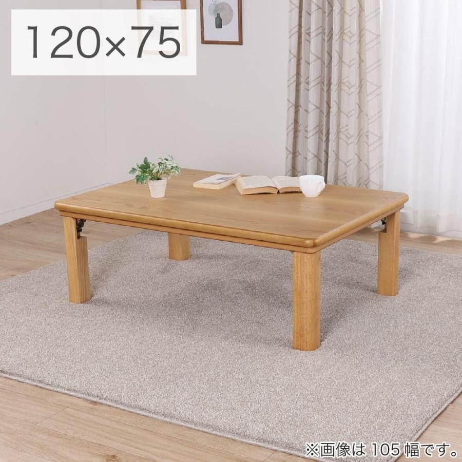 国産・折れ脚】ハロゲンヒーターこたつ シュシュ(120・NA)(配送員設置