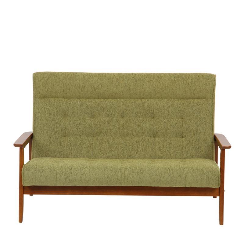ソファ ソファー 2人掛け 北欧 おしゃれ コンパクト ニ人掛け 2人掛けソファ ハイバックレトロソファー フレンズgr Pu グリーン 配送員設置 島忠 ホームズ Paypayモール店 通販 Paypayモール