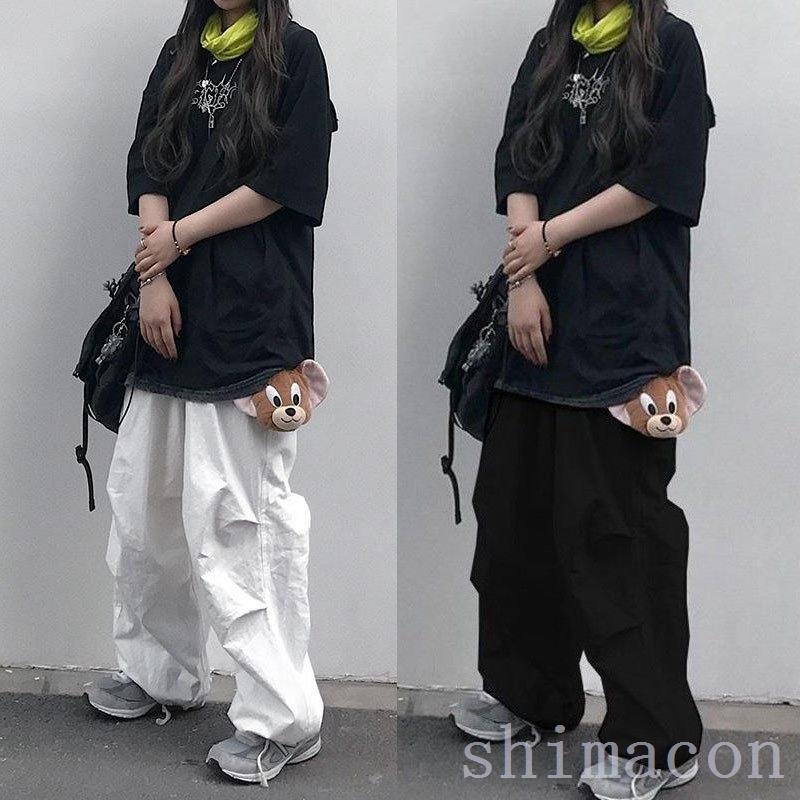 手数料安い 韓国ストリートファッションユニセックススノーパンツカモパンツカーゴパンツ春夏の服