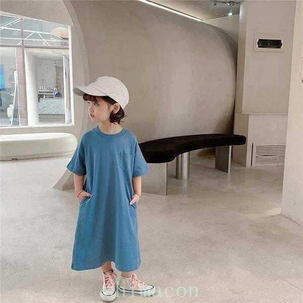 オリジナル ベビー服 シューズ 青白黒紫夏 子供服女の子ワンピースロング丈綿100 コットンナチュラルかわいい可愛い夏 シンプル無地お出かけ涼しいおそろ姉妹お揃い色違いコーデ夏服 Www Virginiawaldenford Com