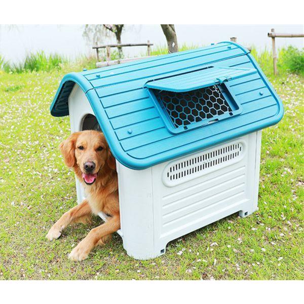 高速配送 犬小屋 三角屋根 犬舎 ボブ 犬 屋外犬舎 室内外兼用 犬ごや ペットハウス ポリプロピレン 安定性抜群防水 通気性 ドア無し 最適な価格 Kuljic Com