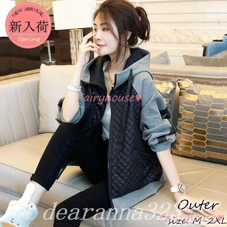 スタジャンジャケットレディース40代ジャケットブルゾン春コートアウター秋服カジュアル韓国風フード付きバーカー30代50代大きいサイズジャージ 最大84 オフ