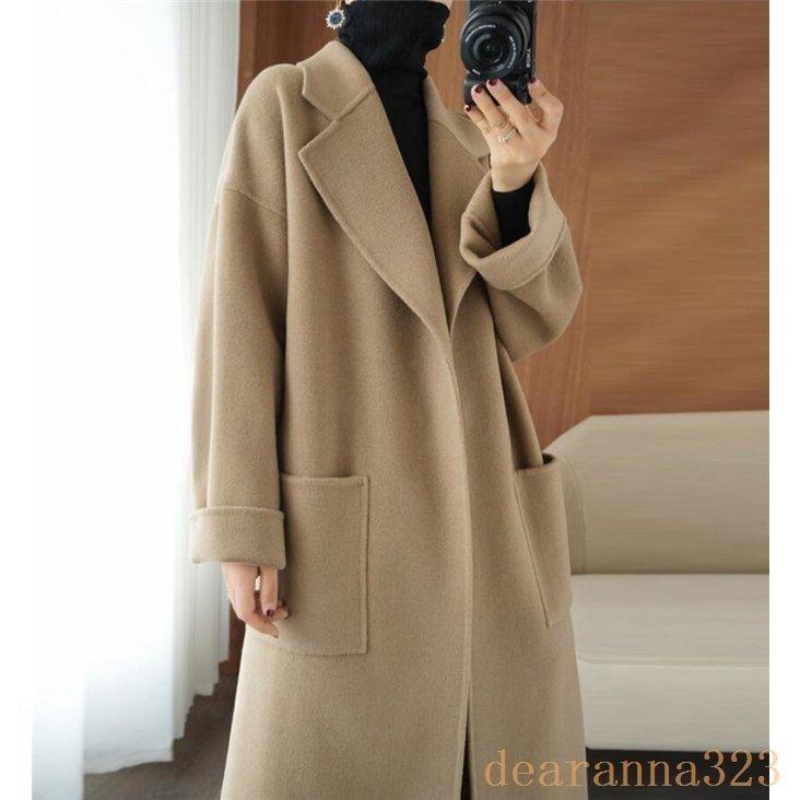 カシミヤコートレディーススーパーロングコートコート冬通勤ロング丈チェスターコートカシミヤスプリング チェスターコート 今季ブランド Ahmedmostafa Us