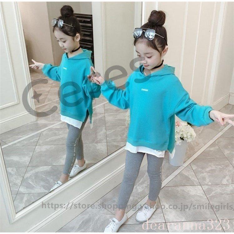 訳あり商品 子供スウェットパーカー上下セット女の子キッズトレーナーレギンスダンスおしゃれかわいい秋冬 トレーナー カラー ２パープル Www We Job Com