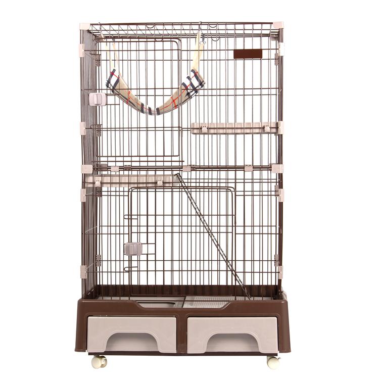 最終値下げ 即日発送猫 ケージキャットケージ 2段猫トイレ付 ハンモック付 猫ゲージ おしゃれトハウス ネコ ハウス 多段 留守番保護 脱走防止 多頭飼い 多頭 スチール 楽天市場 Artmedia Ba