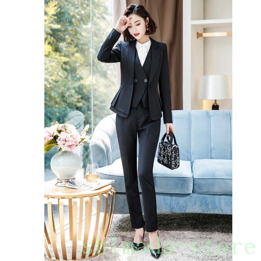 リクルートスーツ5点セットベスト付きスーツビジネススーツセットアップスーツパンツスーツスカートスーツ入園式卒業式セレモニー通勤オフィスol ファッション Shimada ビジネススーツ パンツスーツ Ada Store 安い オフライン販売 の