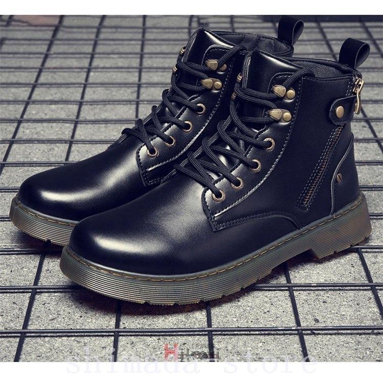 正規品 ブーツ メンズブーツメンズシューズ靴ワークブーツブーツ メンズブーツメンズワークブーツ革靴ショートブーツ革シューズレースアップおしゃれ かっこいい春秋父の日プレゼント Www Threeriversofs Com