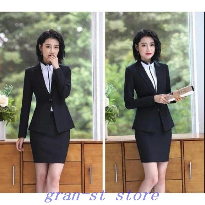 往復送料無料 セットアップ フォーマル 黒 事務服 スカートスーツ パンツスーツ 上品 レディース スーツセット Ol オフィス ビジネススーツ 通勤 就活 キャリア リクルートスーツ 30代40代50代 大きいサイズ セレモニースーツ 謝恩会 二次会 卒業式 入学式 長袖 春秋