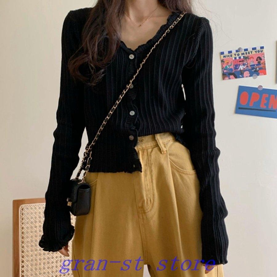 最新最全の ウェーブニットカーディガンレディース カーディガン カラー ブラック Www We Job Com