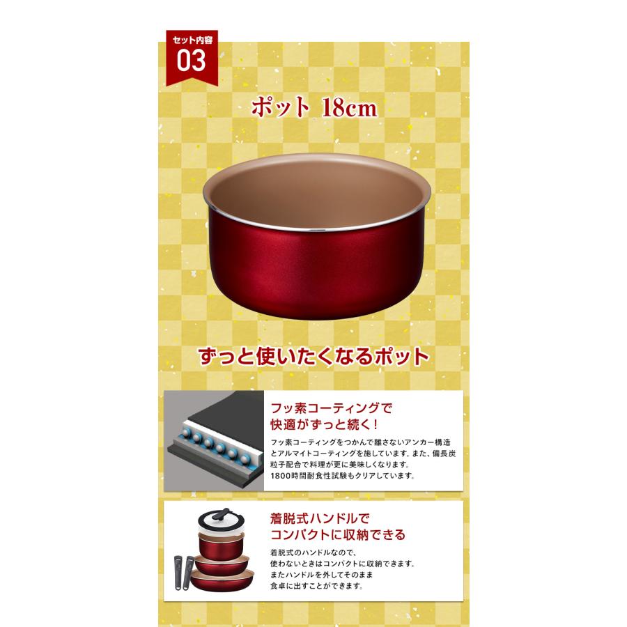 evercook エバークック アルファ フライパン着脱7点セット+おさかな