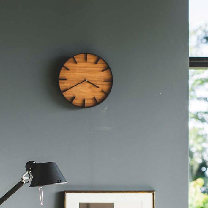 ウォールクロック リン ナチュラル ブラウン ウォールクロック リン