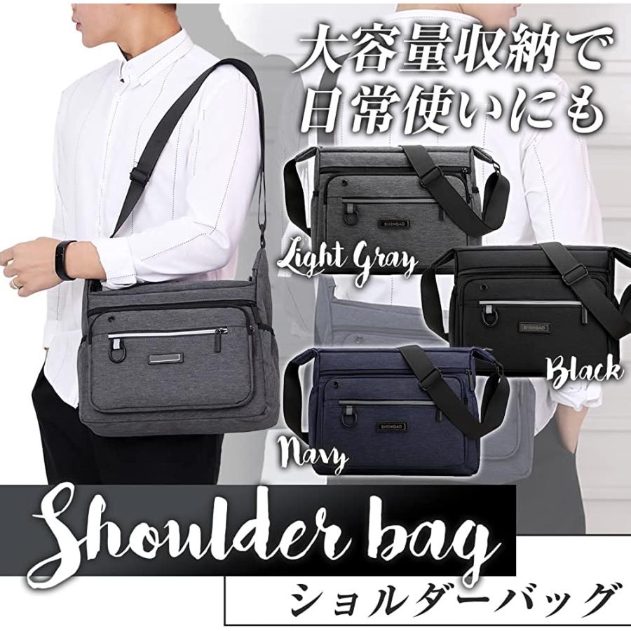 ショルダーバッグ メンズ 大きめ 斜め掛け 大容量 軽量 小分け収納 撥水性 オフィスバッグ 30代 40代 50代 Menbag 2731 シマダ商店ec事業部 通販 Yahoo ショッピング