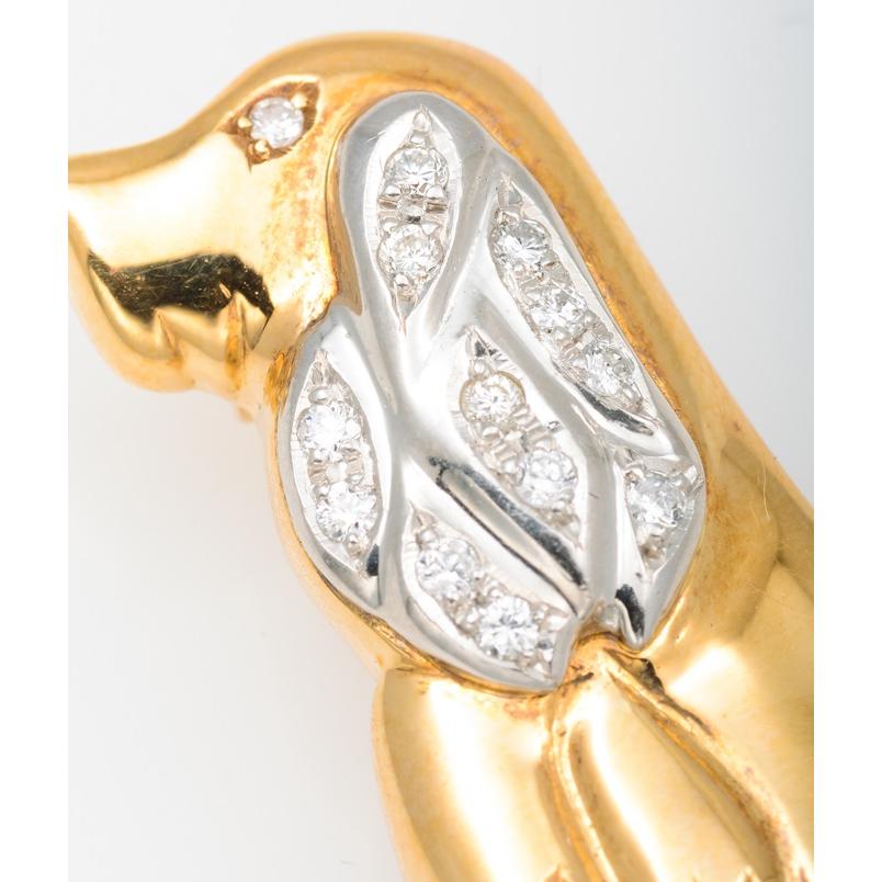 K18/PT900ダイヤモンドブローチ