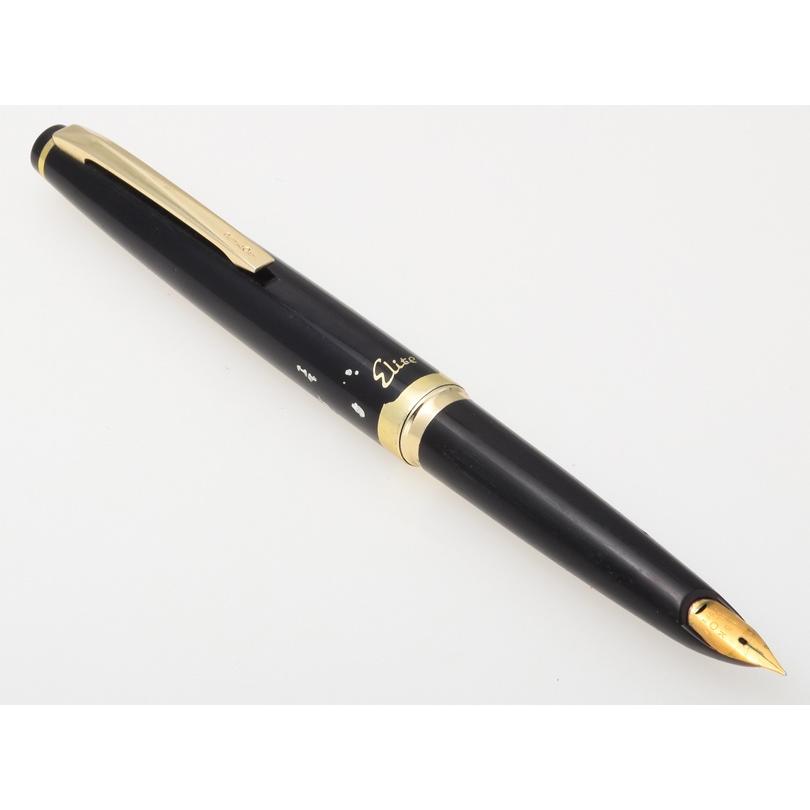 PILOT ペン先k18 パイロット 万年筆 エリート 18K/750 黒 PILOT（パイロット） 万年筆 Eliet S ペン先18K SOFTニブ : しまだ質店