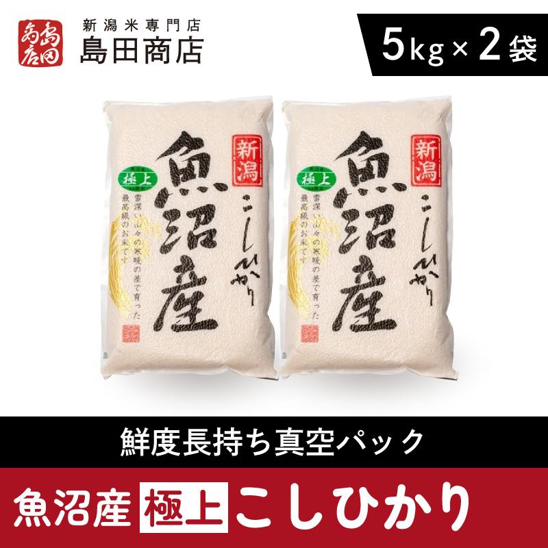 新米 お米 新潟県魚沼産 極上 コシヒカリ 白米 5kg×2袋 令和7年産