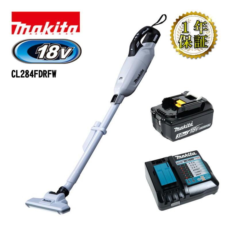 マキタ（makita） CL284FDRFW 充電式クリーナー(掃除機) 18V 白 セット 