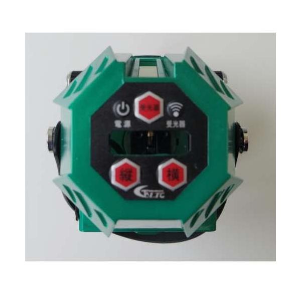 テクノ販売 グリーンレーザー墨出し器 LTK-G350P(縦・横120°水平ライン 
