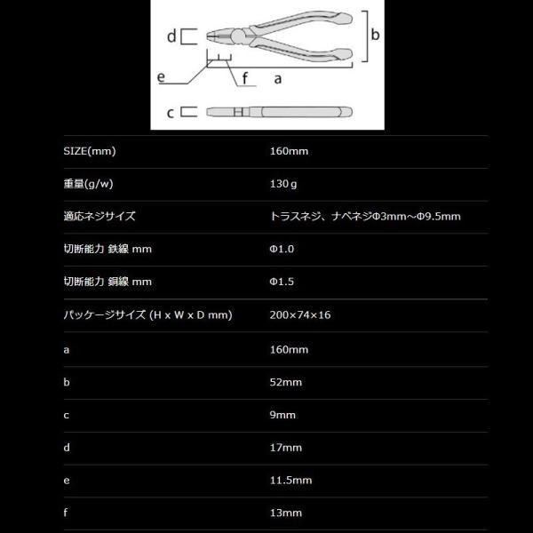 フジ矢 KUROKIN NSP01-150BG ネジ外しプライヤー(ネジバスター) 150mm 黒金(クロキン) ◇｜shimadougu-y｜09