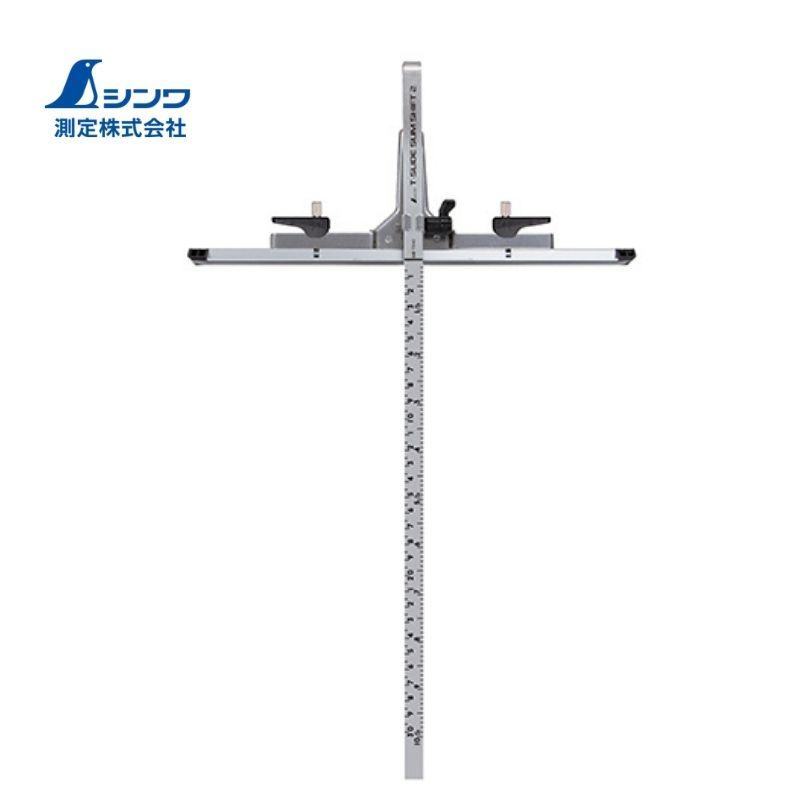 テテ フラッグ シンワ測定 73542 丸ノコガイド定規 Tスライド スリムシフト2 30cm