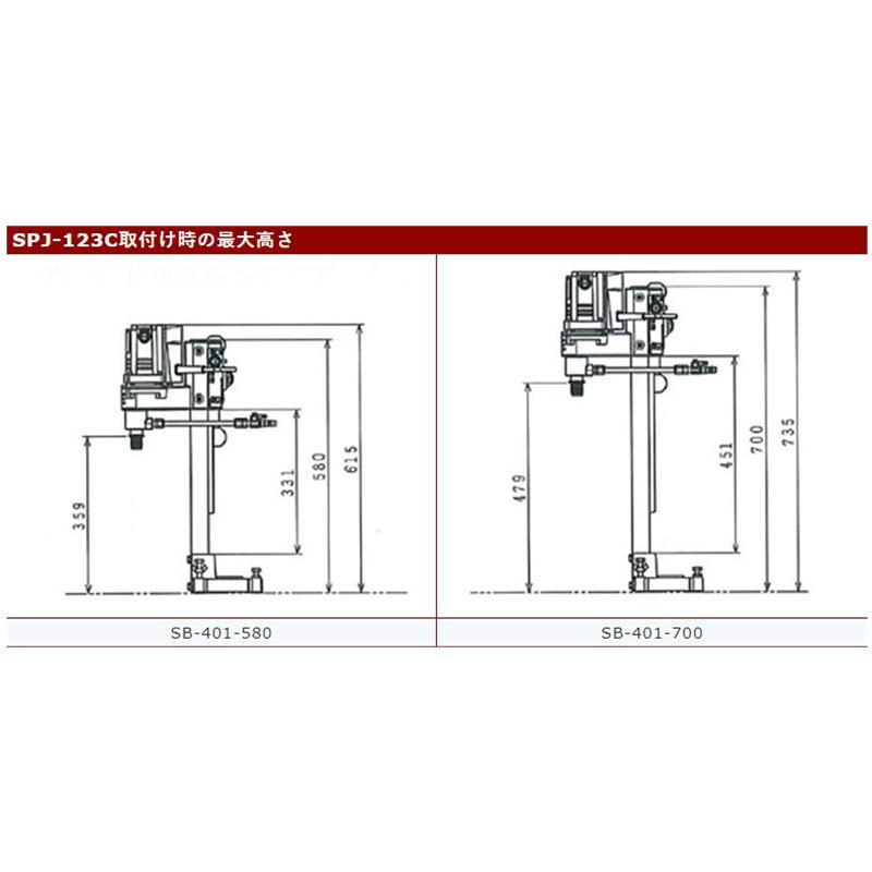 発研(コンセック) SPJ-123C(65φビット付・スイベル無) 湿式ダイヤモンドコアドリルセット Cロッドネジ用 ◆｜shimadougu｜02