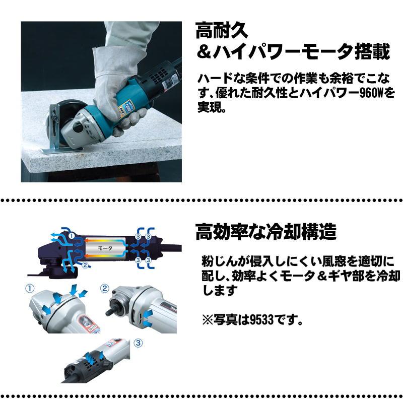 マキタ（makita） 9535 125mmディスクグラインダ AC100V (低速高トルク