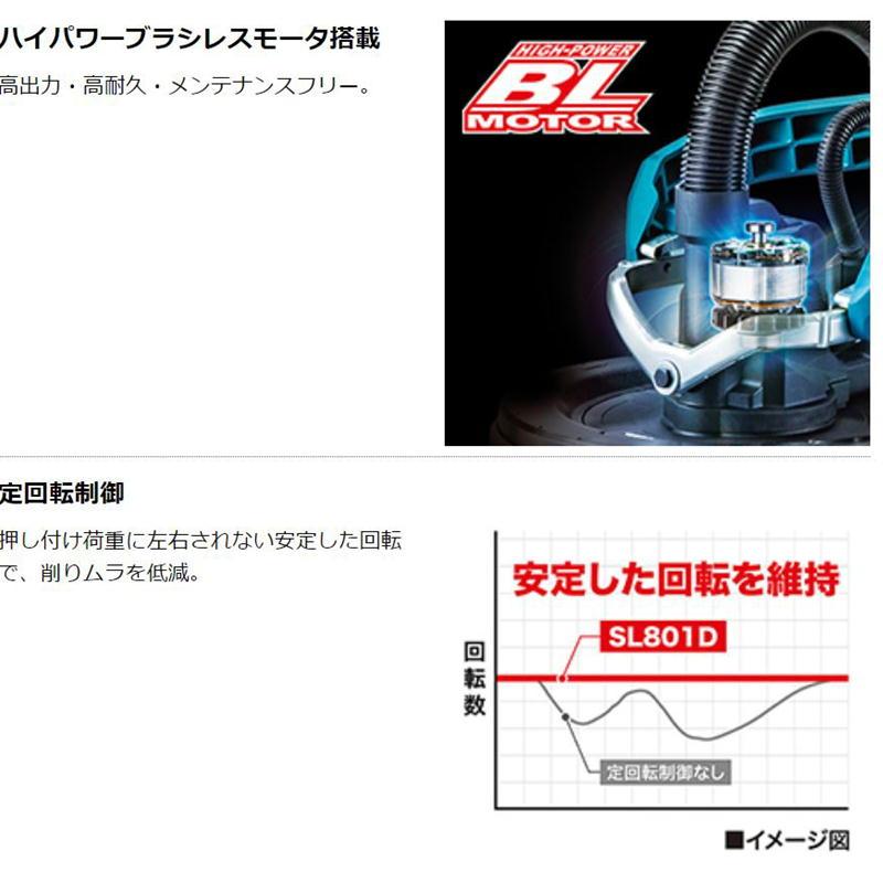 マキタ SL801DZ 225mm充電式ドライウォールサンダ 18V 本体のみ (バッテリ・充電器別売)  ◆｜shimadougu｜04