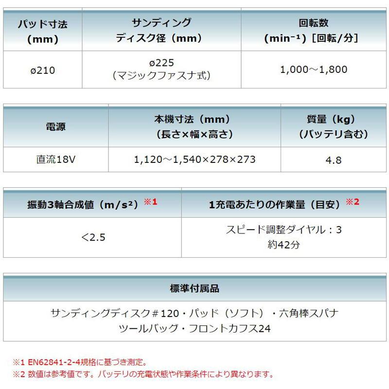 マキタ SL801DZ 225mm充電式ドライウォールサンダ 18V 本体のみ (バッテリ・充電器別売)  ◆｜shimadougu｜10