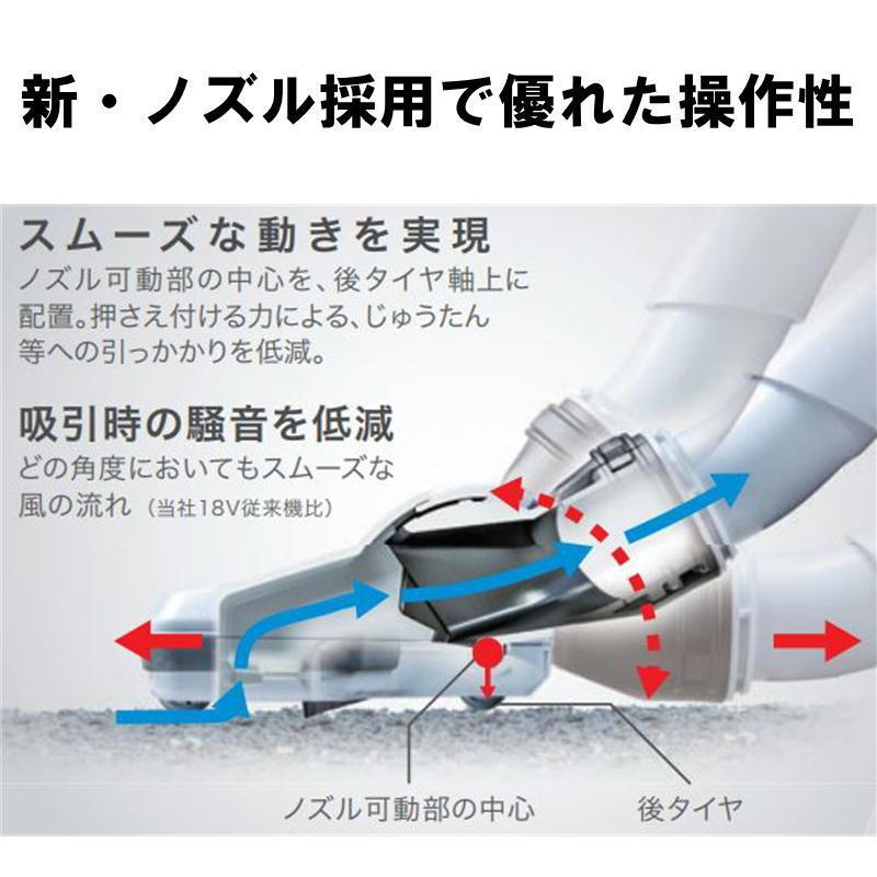 マキタ CL002GRDO(オリーブ) 充電式クリーナー(掃除機)(紙パック式+ワンタッチスイッチ式) 40Vmax(2.5Ah) セット品 コードレスの画像