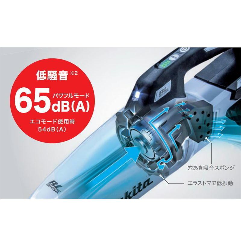 マキタ CL002GRDO(オリーブ) 充電式クリーナー(掃除機)(紙パック式+ワンタッチスイッチ式) 40Vmax(2.5Ah) セット品 コードレスの画像