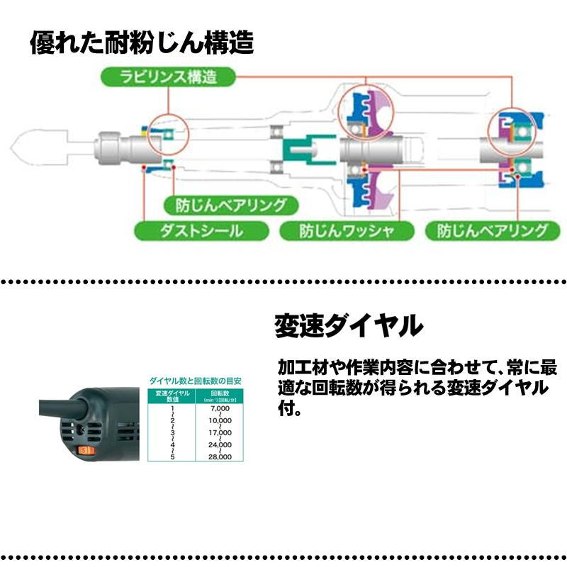 マキタ（makita） GD0603 ミニグラインダ AC100V (砥石軸径：6mm) : 島