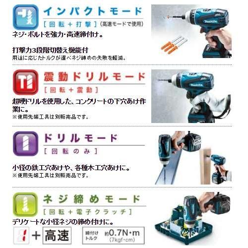 マキタ（makita） 充電式4モードインパクトドライバ TP141DRGXB 18V