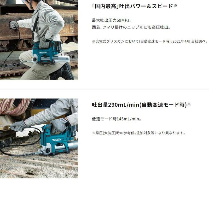 マキタ GP180DRG 充電式グリスガン 18V セット品(本体・BL1860B マキタ GP180DRG 充電式グリスガン 18V セット品(本体・BL1860B