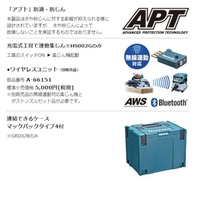マキタ（makita） HS001GRDXB 165mm充電式マルノコ(黒) 40Vmax セット