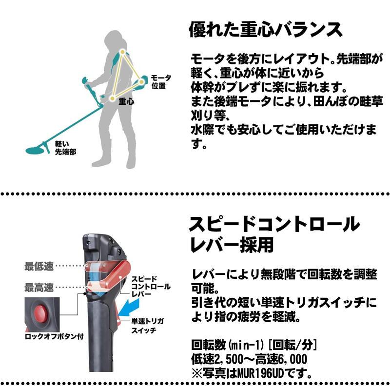 マキタ（makita） MUR196SDWF (Uハンドル)充電式草刈機 18V 3Ah セット