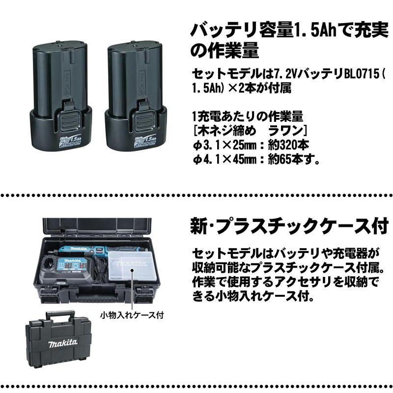 マキタ（makita） TD023DSHXO 充電式ペンインパクトドライバ 7.2V 1.5 