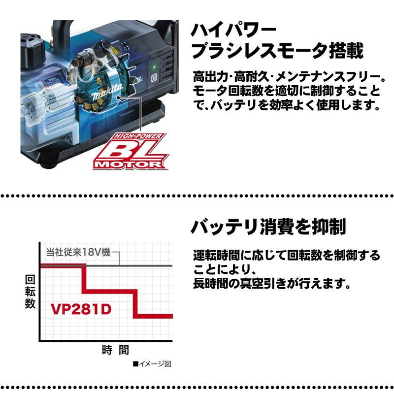 マキタ（makita） VP281DZ 充電式真空ポンプ 18V 本体のみ(充電器