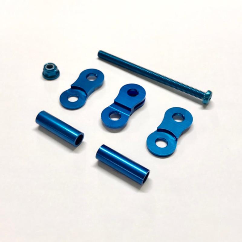 KNICKS(ニックス) ALU-2-BL ブルー(青) アルミ製金具一式（2連結タイプ