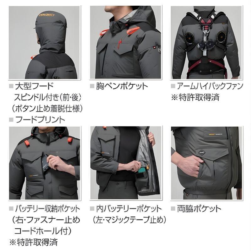 BURTLE（バートル） AC2106-SG-L エアクラフト 半袖ブルゾン