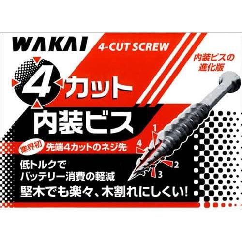 若井産業(WAKAI) 4カット内装ビス 徳用箱 [FNR32T] 3.8×32 1800本入