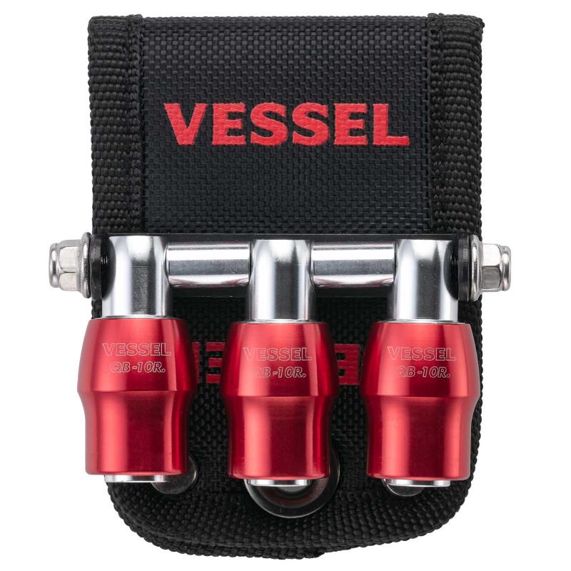 VESSEL(ベッセル) QB-10B3R クイックキャッチャー3連ホルダー 赤 