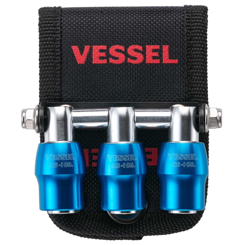 VESSEL(ベッセル) QB-10B3B クイックキャッチャー3連ホルダー 青