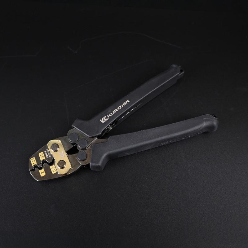 フジ矢 FC-15S-BG KUROKIN 圧着工具 (裸端子・裸スリーブ用) 黒金