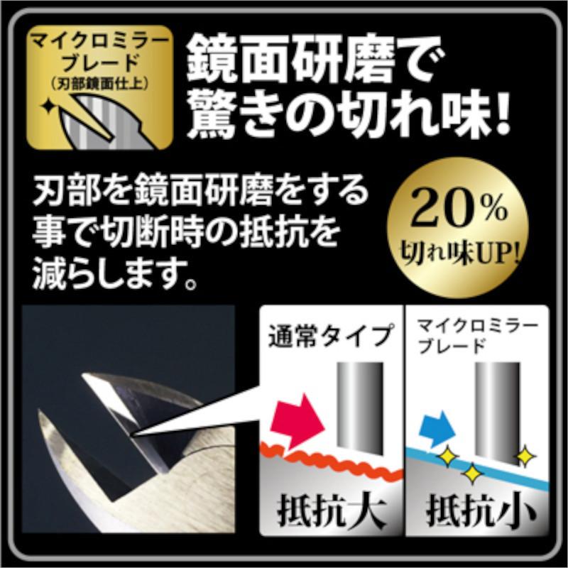 フジ矢 KUROKIN 770-200BG 電工名人強力ニッパ 200mm 黒金(クロキン