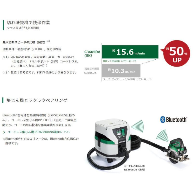 HiKOKI ハイコーキ(旧:日立工機) C3605DA(SK)(NNB) 125mm HiKOKI ハイコーキ(旧:日立工機) C3605DA(SK)(NNB) 125mm