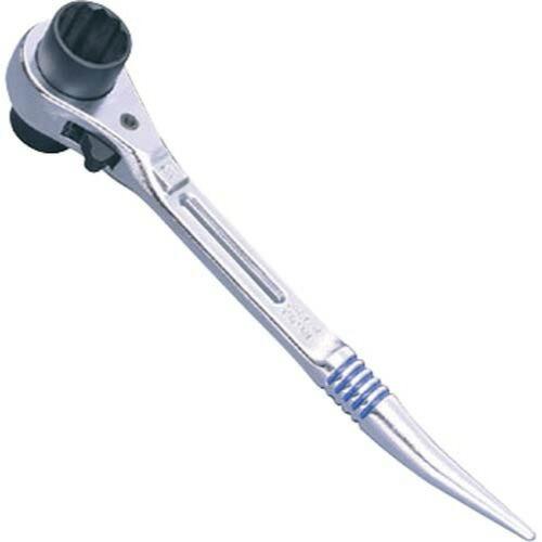 スーパーツール 曲りしの付両口ラチェットレンチ SRB1921R 19×21mm