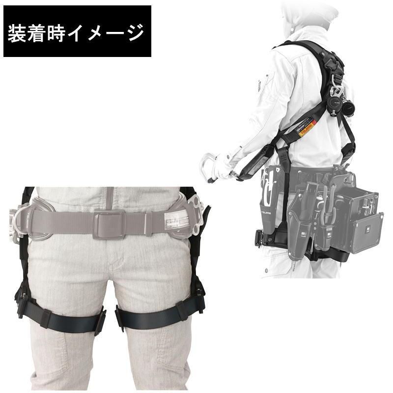 TAJIMA(タジマデザイン) A1HAKR-WL8BK ハオルハーネスHA 黒 KR150FA ダブルランヤード【新規格対応品】◆の画像