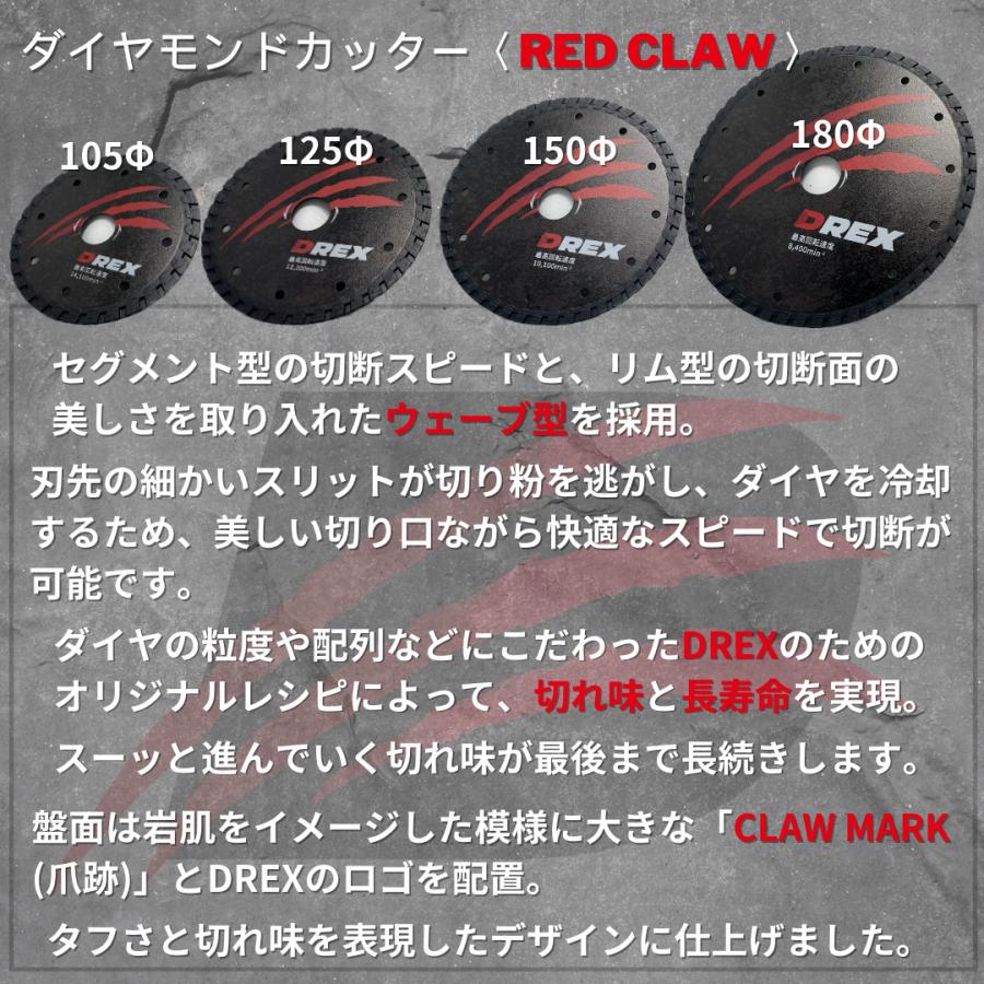 日本製】DREX(ディーレックス) DR-D150R 150mmダイヤモンド 日本製】DREX(ディーレックス) DR-D150R 150mmダイヤモンド