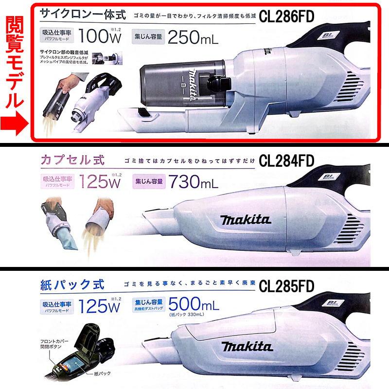 マキタ CL286FDZO 充電式クリーナー(掃除機) 18V本体のみ 高機能フィルタEX A-74441 ◆｜shimadougu｜03