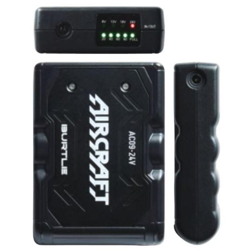 BURTLE AC09-24V レッドファン 2個セット BURTLE 【2点セット】 BURTLE(バートル) AC09 バッテリ 24V