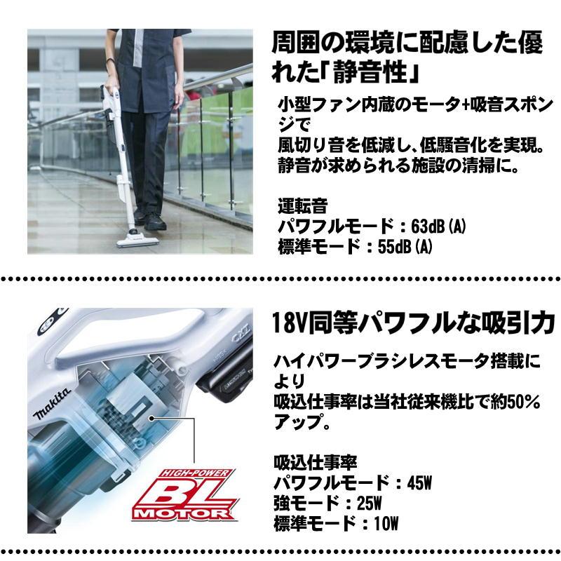 マキタ（makita） CL200FDSHW クリーナー(掃除機) 10.8V (1.5Ah)セット